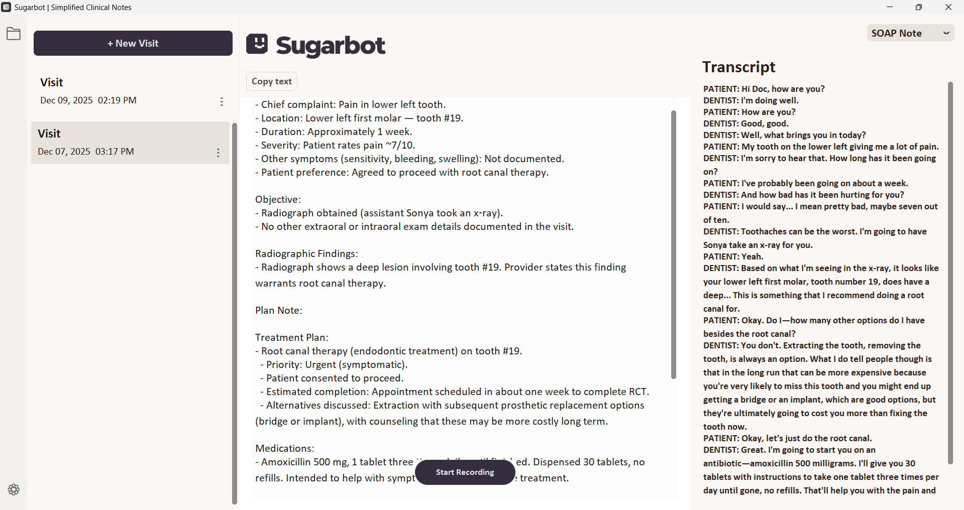 Sugarbot Notes feature preview